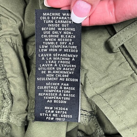 7 For All Mankind Khaki Tie-Waist Straight Leg Pants - Picture 12 of 12